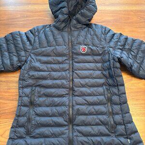 FJALLRAVEN 1974 Expedition Latt Hooded Women's Jacket Black Excellent